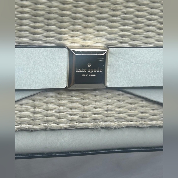 Kate Spade Cream Woven Clutch - Picture 3 of 8